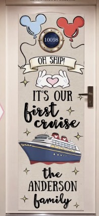 First cruise personalized door banner